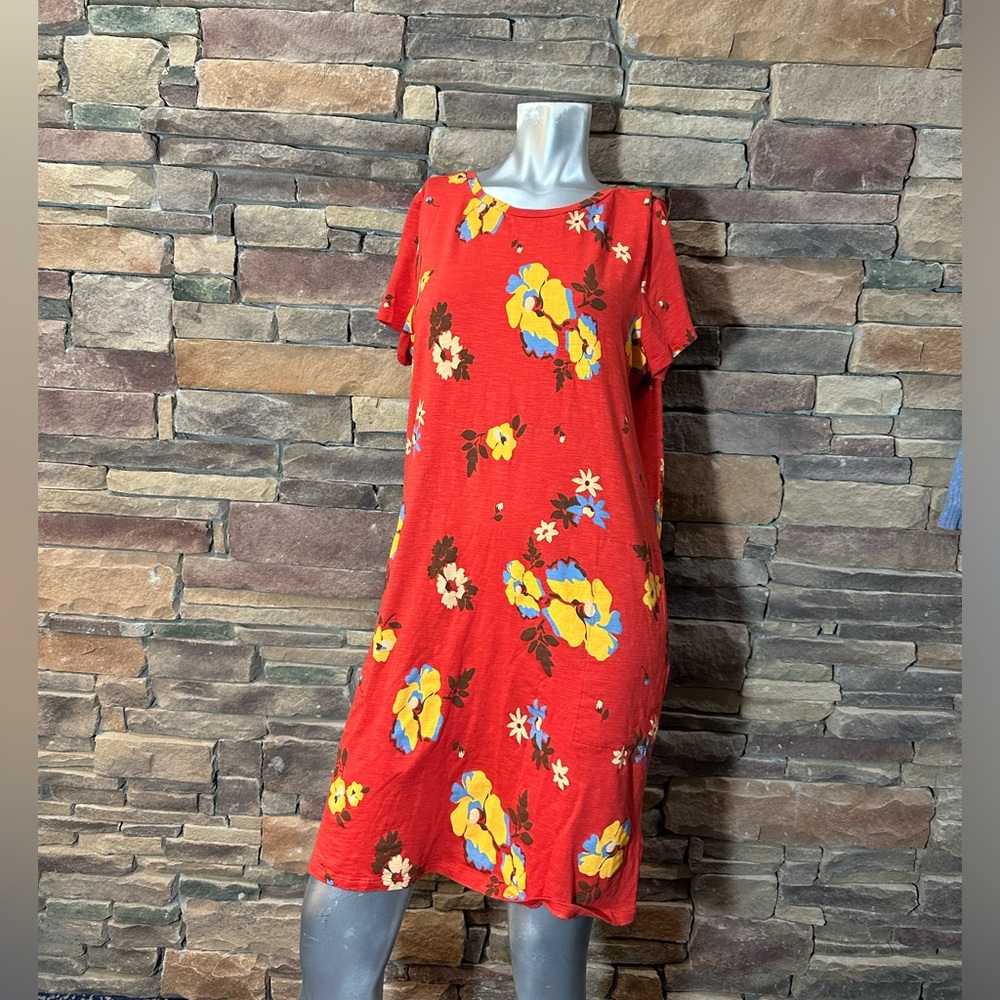 Toad&Co Jersey Winterberry Dress Sz L